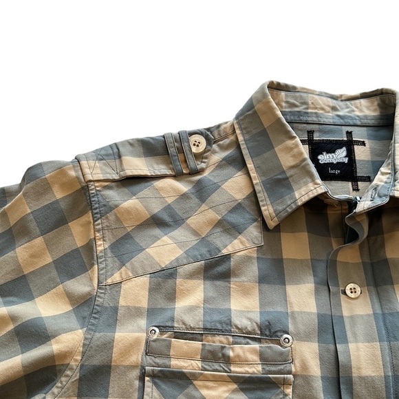 Elm Company Buffalo Plaid Zipper / Button Up Shirt Jacket - Size Large - Picture 12 of 15